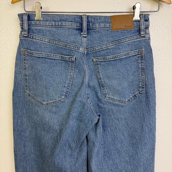 Madewell The Perfect Vintage Wide Leg Jeans 27P Petite Womens Blue Casual 26.5in - Picture 7 of 11